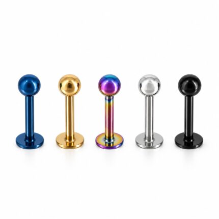 Labret Básico 8mm en Acero Quirúrgico – Lóbulo Superior