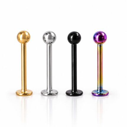 Labret Básico 12mm en Acero Quirúrgico – Piercing Conch