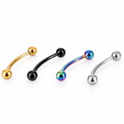 Banana Bola 14mm en Acero Quirúrgico – Piercing Oreja