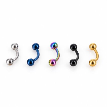 Banana Bola 6mm en Acero Quirúrgico – Piercing Rook