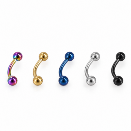 Banana Bola 8mm en Acero Quirúrgico – Piercing Rook