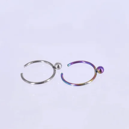 Aro Nostril Bolita en Acero Quirúrgico – Piercing Nostril