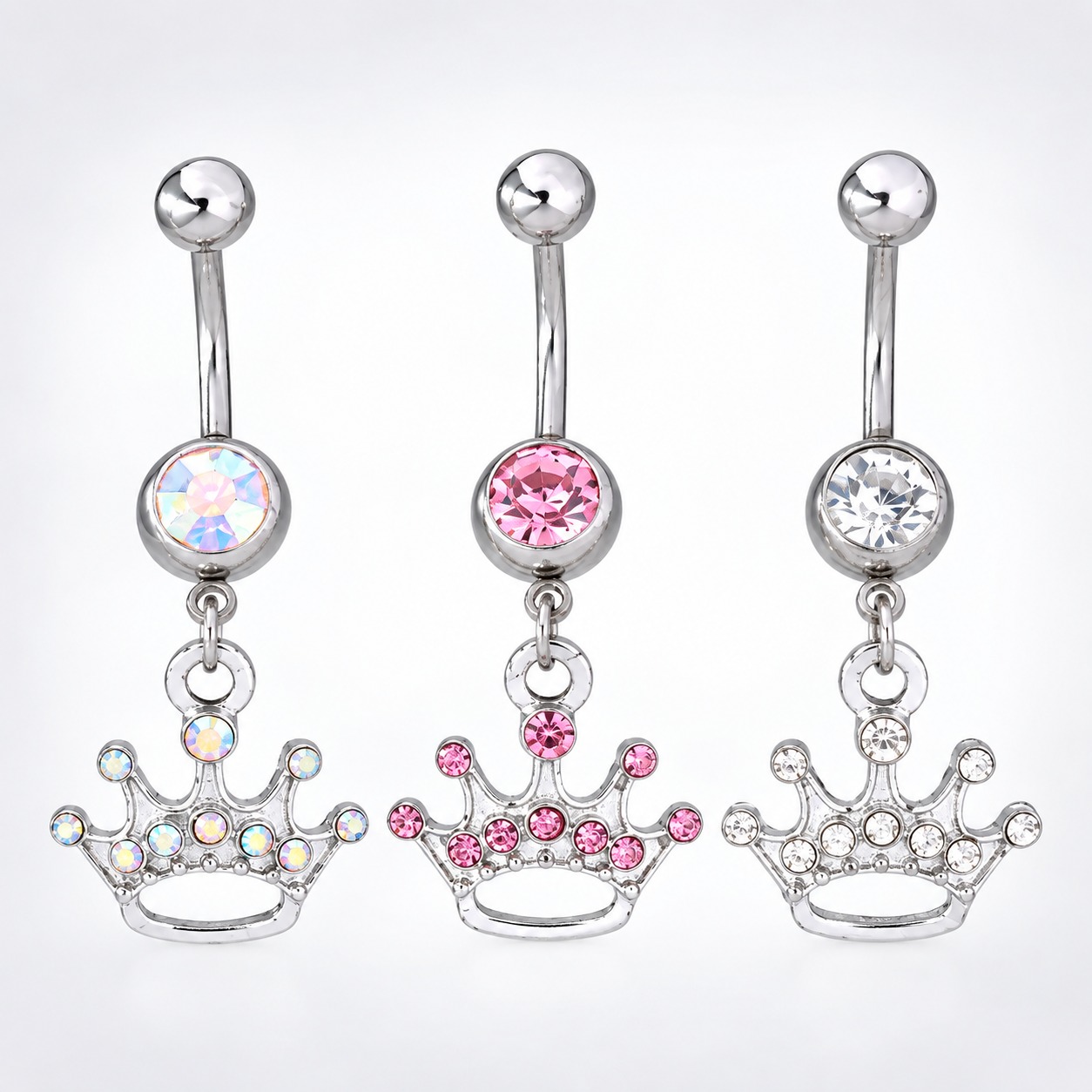 Belly Piercing Belly Corona - Acero Quirúrgico – Piercing Colombia