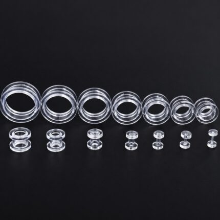 Expansor Transparente en Acrílico – Expansiones de Oreja