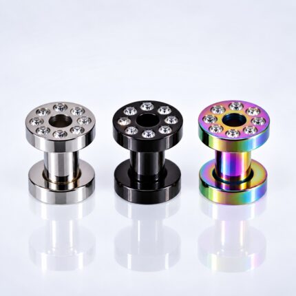 Expansor Circón 4mm en Acero Quirúrgico – Expansiones de Oreja