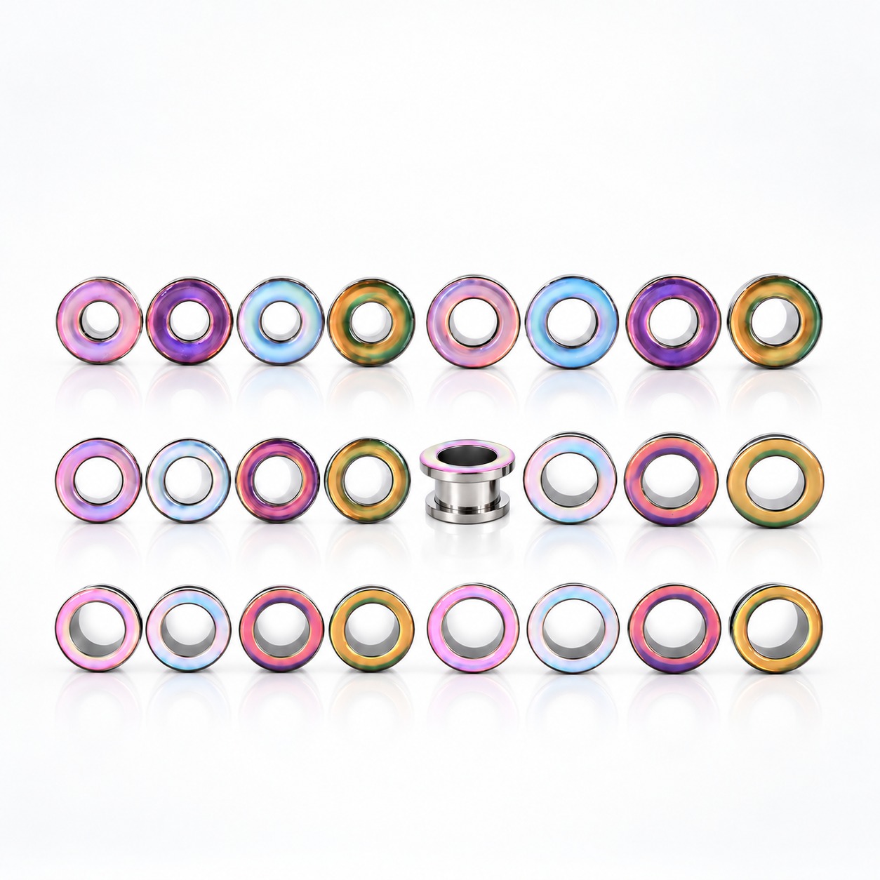 Piercing Oreja - Piercing expansores (4) Expansor Alba – Acero Quirúrgico – Piercing Colombia