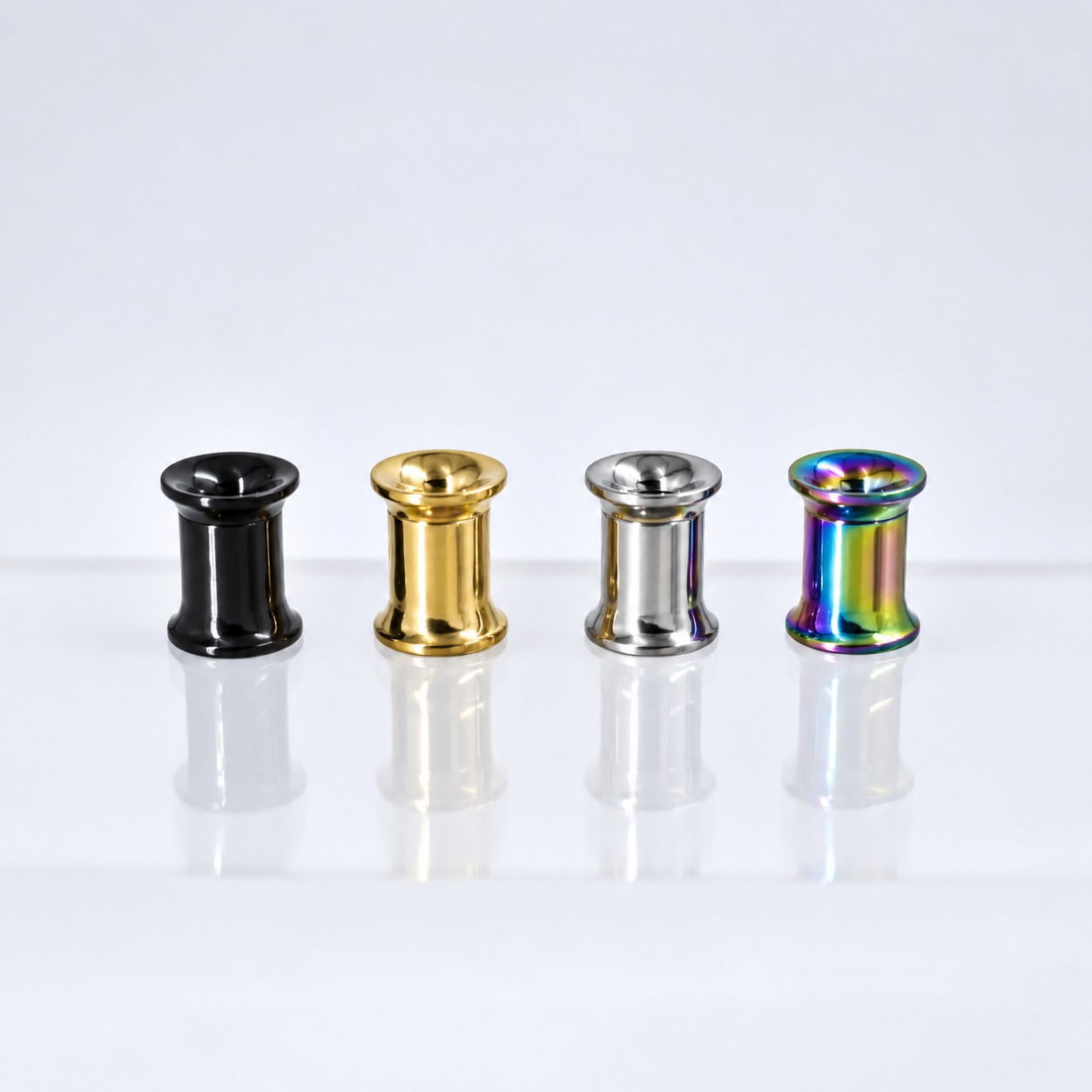 Expansores de oreja Expansor Rosca Interna 4mm - Acero Quirúrgico – Piercing Colombia