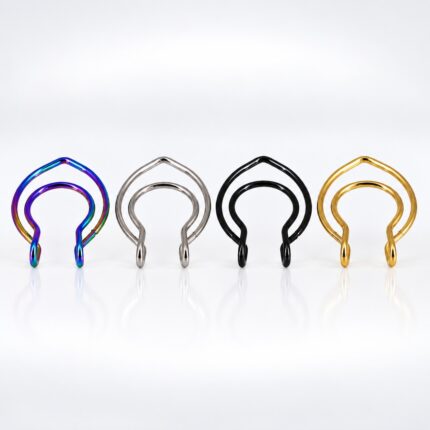Argolla Falsa Tipo Septum en Acero Quirúrgico – Piercing Septum