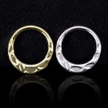 Aro Clicker  Areia 8mm - Titanio G.I Pulido – Piercing Colombia