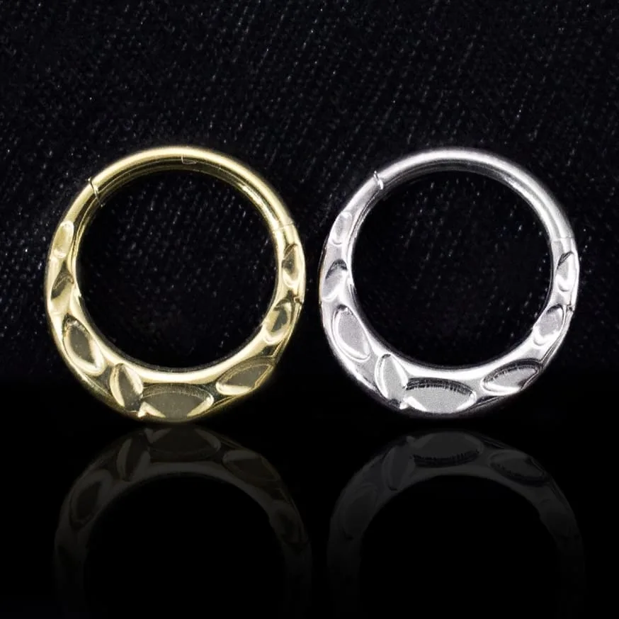 Aro Clicker  Areia 8mm - Titanio G.I Pulido – Piercing Colombia