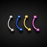 Banana Titanio Grado Implante – 6, 8 y 10mm – Piercing Colombia