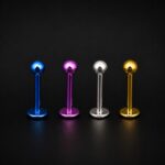 Labret Bola Titanio Grado Implante | 6-8-10-12mm – Piercing Colombia