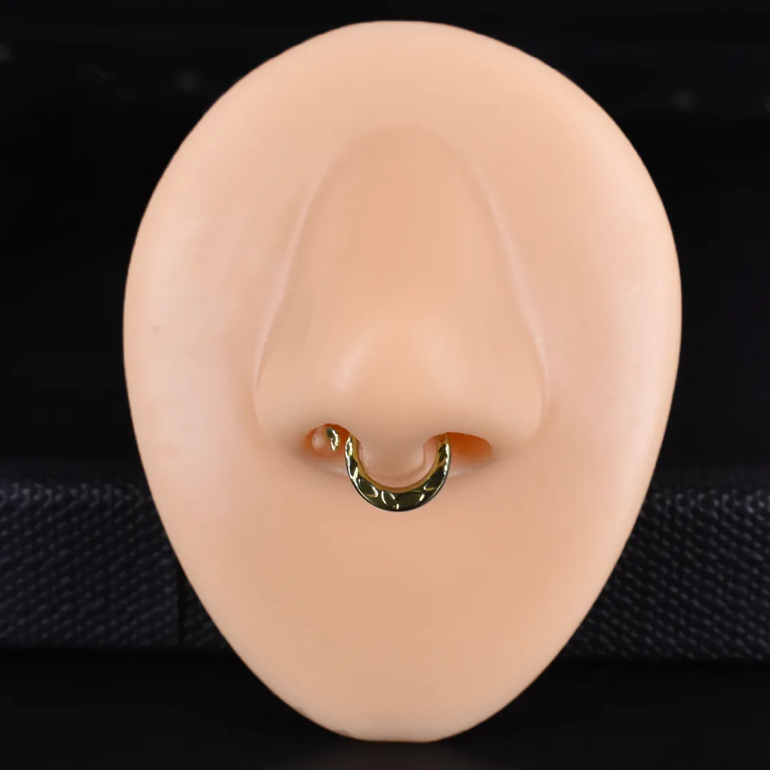 Aro Clicker  Areia 8mm - Titanio G.I Pulido – Piercing Colombia