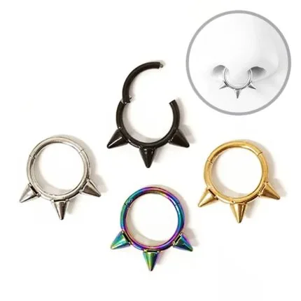 Aro Clicker Hela 8mm en Acero Quirúrgico – Lóbulo Superior