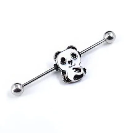 Industrial Panda en Acero Quirúrgico – Piercing Industrial