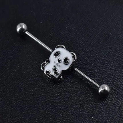 Industrial Panda en Acero Quirúrgico – Piercing Industrial