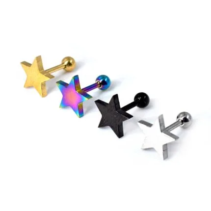 Topo Estrella en Acero Quirúrgico – Lóbulo Superior