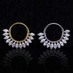 Aro Clicker Serafin 8mm - Titanio G.I Pulido – Piercing Colombia