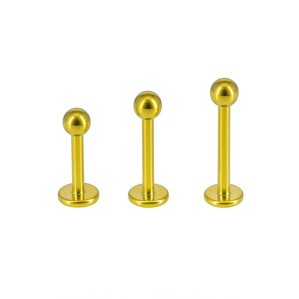 Labret Bola Titanio Grado Implante | 6-8-10-12mm – Piercing Colombia