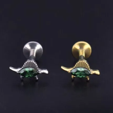Labret Dino en titanio grado implante – Lóbulo Superior