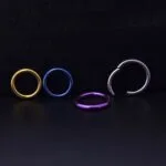 Aro Clicker 14g - Titanio G.I – Piercing Colombia