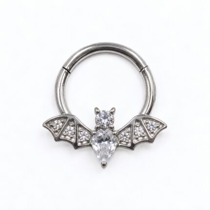 Aro Clicker Mina 8mm en titanio grado implante – Piercing Oreja