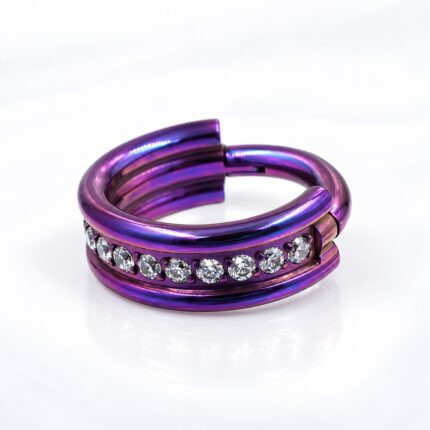 Aro Clicker Atenea 8mm en titanio grado implante – Piercing Oreja