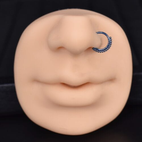 Clicker Nostril Pearl 18g - Titanio G.I – Piercing Colombia