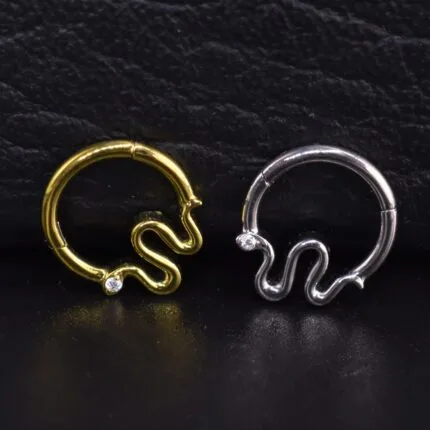 Aro Clicker Zimmer en titanio grado implante – Piercing Oreja