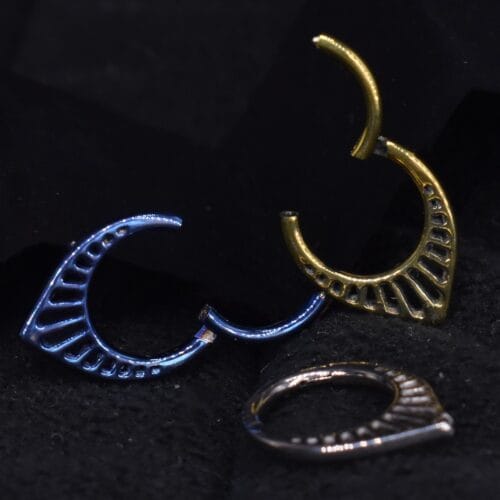 Aro Clicker Alejandría - Titanio G.I – Piercing Colombia