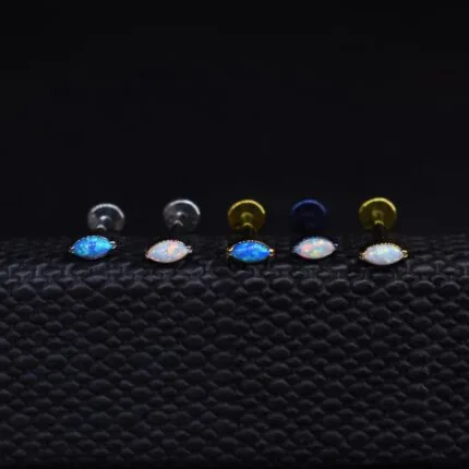 Labret Astral en titanio grado implante – Lóbulo Superior