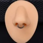 Aro Clicker Pearl - Titanio G.I – Piercing Colombia
