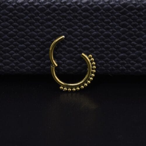Aro Clicker Pearl - Titanio G.I – Piercing Colombia