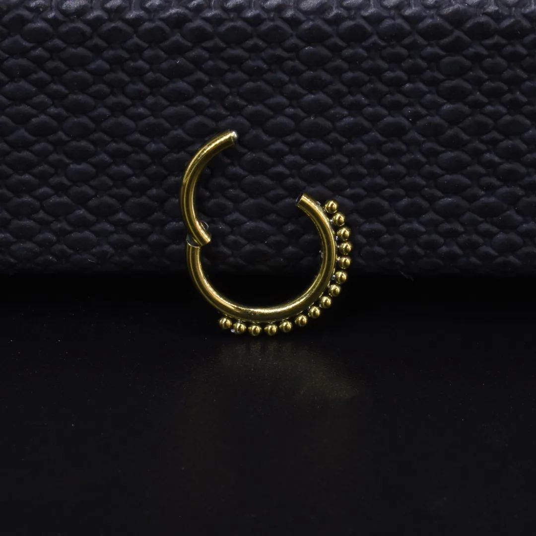 Aro Clicker Pearl - Titanio G.I – Piercing Colombia