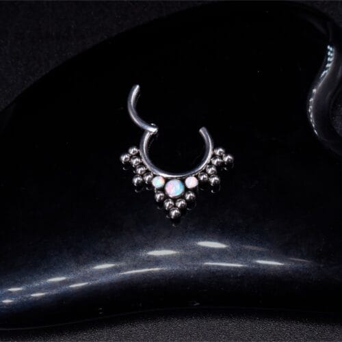 Aro Clicker Oceanía 8mm - Titanio G.I – Piercing Colombia