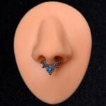 Aro Clicker Oceanía 8mm - Titanio G.I – Piercing Colombia