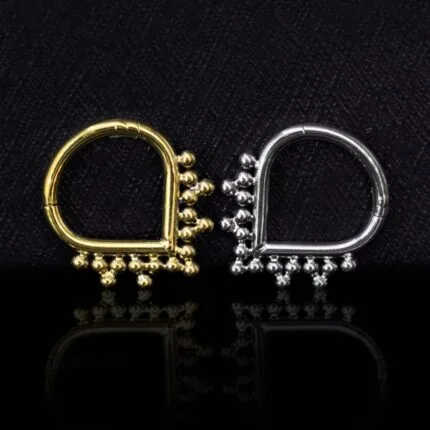 Aro Clicker Londres 8mm en titanio grado implante Pulido – Piercing Oreja
