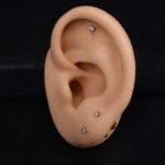 Labret 10mm - Circón 2mm - Titanio G.I – Piercing Colombia