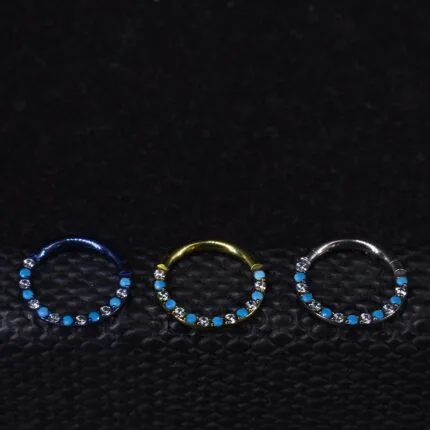 Aro Clicker 8mm Maxinne Frontal en titanio grado implante – Piercing Oreja