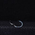 Aro Clicker 8mm Maxinne Frontal - Titanio G.I – Piercing Colombia