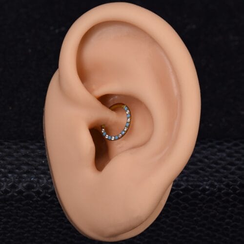 Aro Clicker 8mm Maxinne Frontal - Titanio G.I – Piercing Colombia