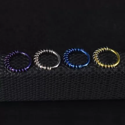 Aro Clicker Chihiro 8mm en titanio grado implante – Piercing Ceja