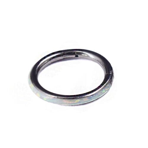 Aro Clicker Ópalo 8-10mm - Titanio G.I – Piercing Colombia