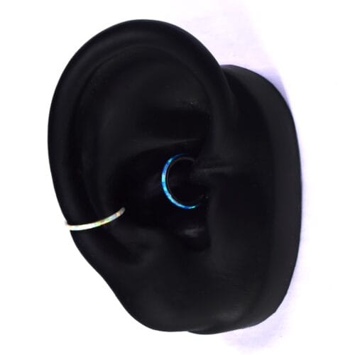 Aro Clicker Ópalo 8-10mm - Titanio G.I – Piercing Colombia