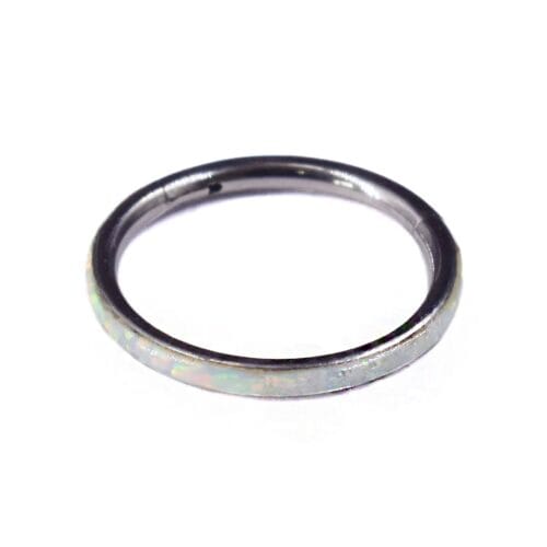Aro Clicker Ópalo 8-10mm - Titanio G.I – Piercing Colombia