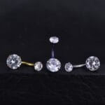 Belly Maxi-Zircón - Titanio G.I – Piercing Colombia