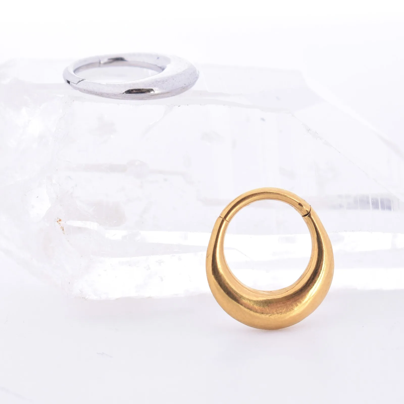 Aro Clicker Enya 8mm - Acero Quirúrgico – Piercing Colombia
