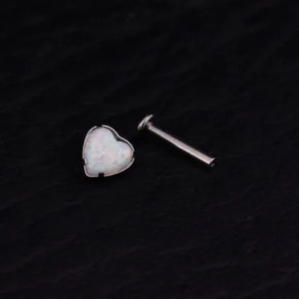 Hélix White Heart - Titanio G.I – Piercing Colombia
