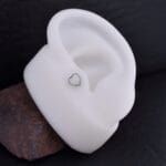 Hélix White Heart - Titanio G.I – Piercing Colombia