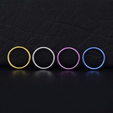 Aro Clicker Nostril 8mm 20g en titanio grado implante – Piercing Nariz